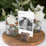 Foto mínima moderna | Cartão de Número de Tabela<br><div class="desc">Apresentando suas próprias fotos - pense em fotos de engajamento, fotos de infância, fotos de relacionamentos. Estas placas de números de tabela são uma forma única de mostrar suas fotos favoritas. Os números das mesas melhoram a aparência da sua capa de mesa e colocam o toque final no seu dia...</div>