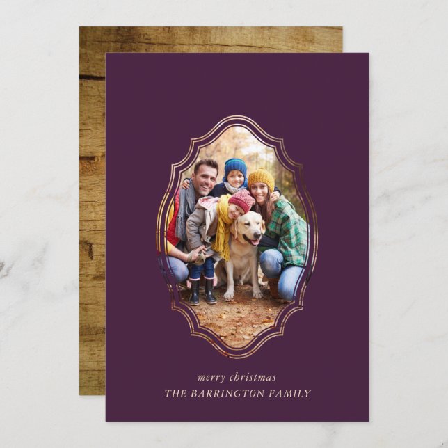 Foto Mínima Moderna De Plum E Madeira (Frente/Verso)