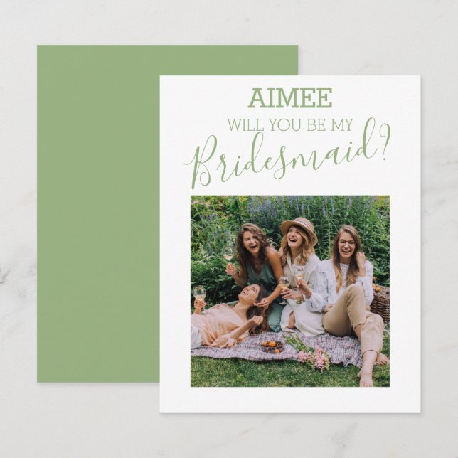 Foto mínima moderna | Você Será Minha Porta-Voz (Frente/Verso)