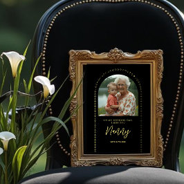 Foto Minimalist Elegant Wedding Photo Tribute Memorial 