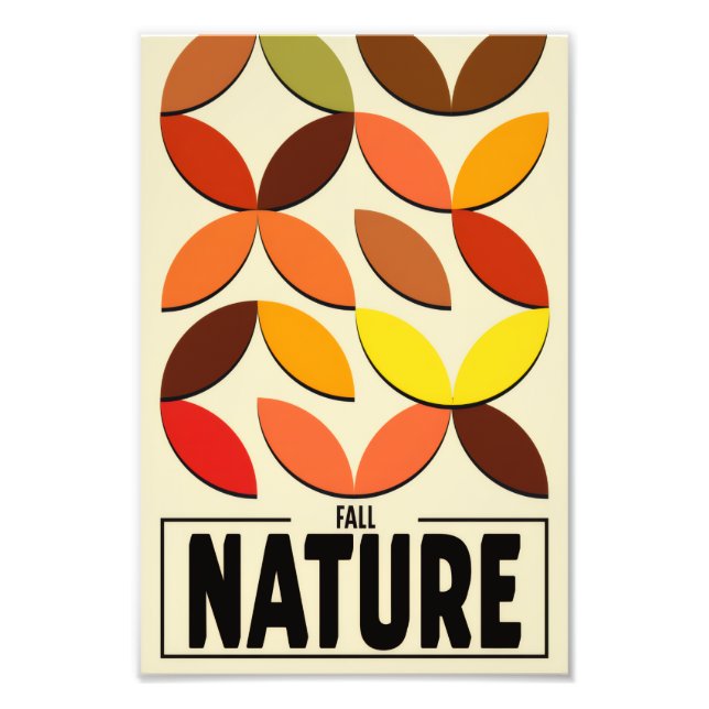 Foto Minimalist Nature Poster – Fall Botanic Wall Art (Frente)