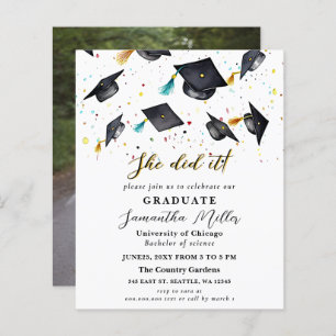 Foto Minimalista Do Orçamento Que Ela Fez Graduaçã