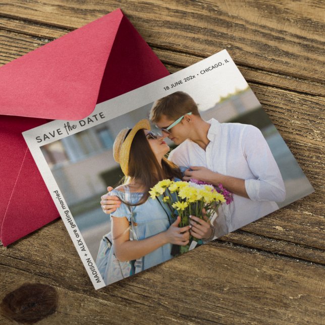 Foto minimalista moderna - Salve o cartão de data (Criador carregado)