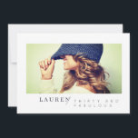 Foto minimalista moderna Trinta e Fabuloso Anivers<br><div class="desc">Design é composto por tipografia divertida e divertida com fontes sans serif e serif. Adicionar uma foto personalizada.</div>