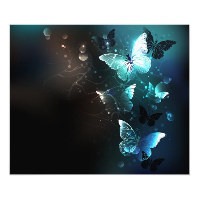 Foto Mint Night Butterflies (Frente)