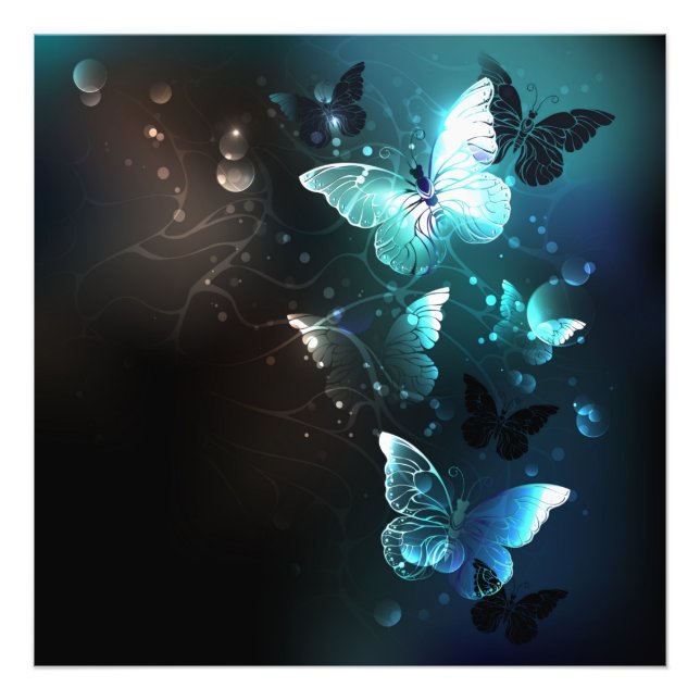 Foto Mint Night Butterflies (Frente)