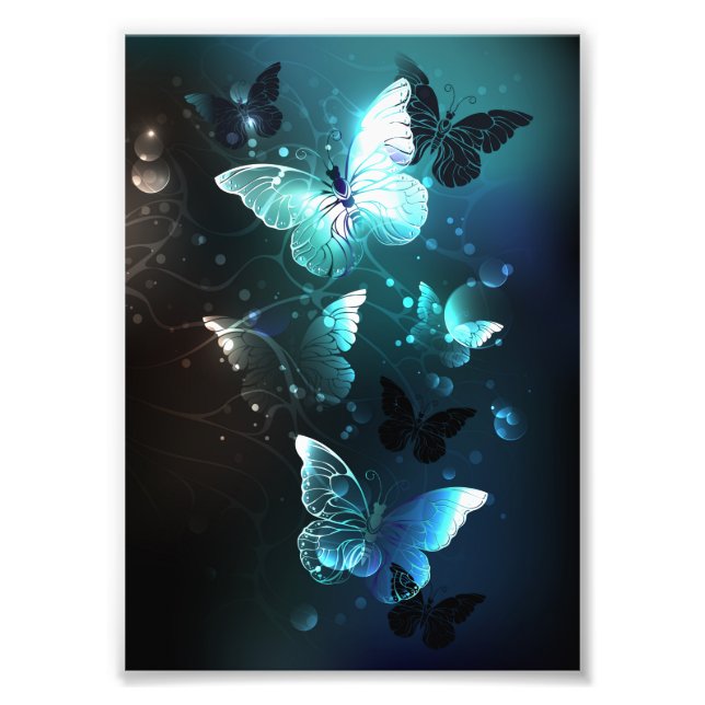 Foto Mint Night Butterflies (Frente)