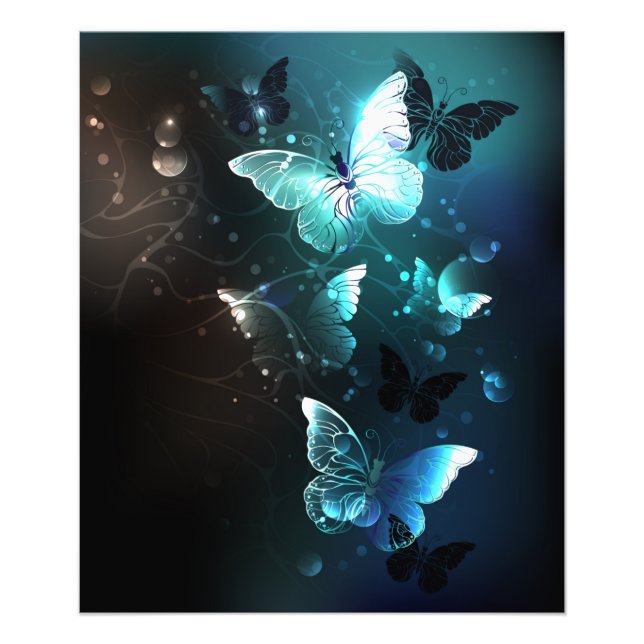 Foto Mint Night Butterflies (Frente)
