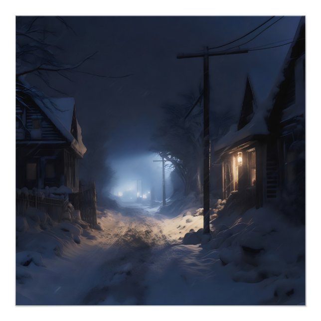 Foto Misteriosa vila de inverno (Frente)