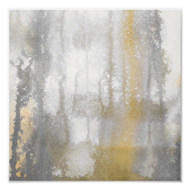 Foto Misty Wilds Watercolor Abstrato Impressão (Frente)