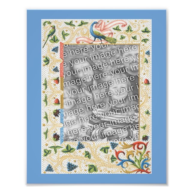 Foto Modelo de Arte de Fruta Peacock (Frente)