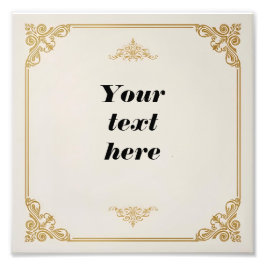 Foto Modelo de certificado clássico com acesso Dourado