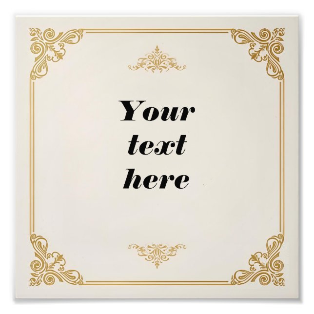 Foto Modelo de certificado clássico com acesso Dourado  (Frente)