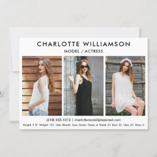 Foto modelo do branco 3 do cartão 5x7 dos comp(s)