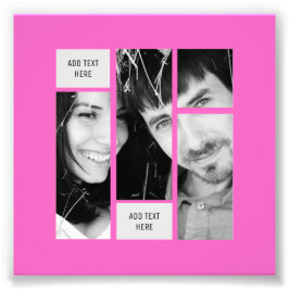 Foto Modelo PINK Photo Text - Transferência Para QUALQU