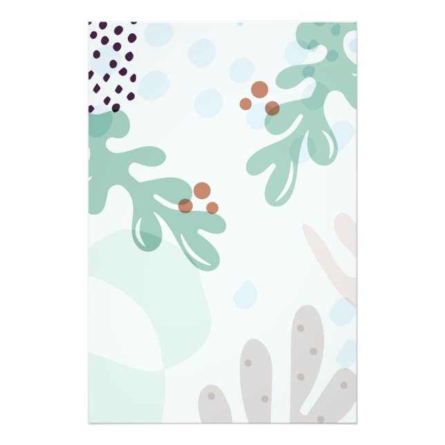 Foto Modern Abstract Botanical Yellow Billy Button (Frente)