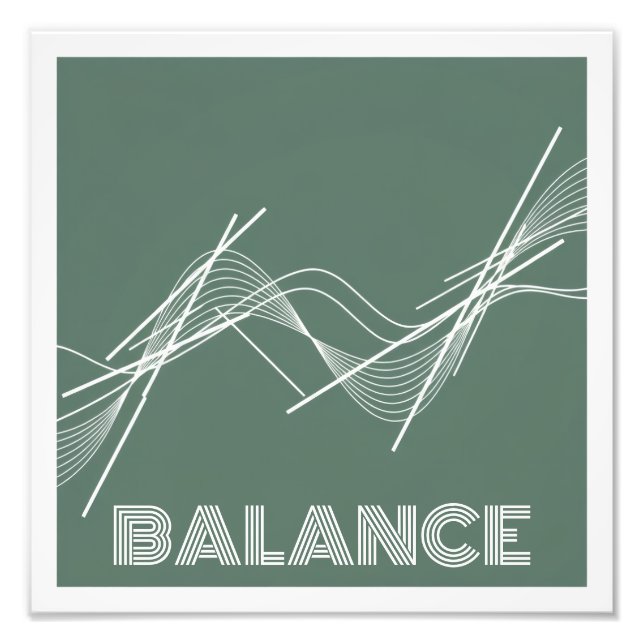 Foto Modern Abstract Poster – Minimal Green Wall Art  (Frente)