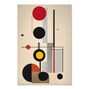 Foto Modern Bauhaus Geométrico Abstrato Art