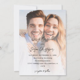 Foto Moderna 7 Convite de Casamento Vertical V2 -