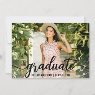 Foto moderna do anúncio da graduação do roteiro