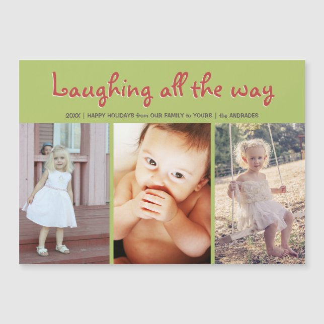 Foto moderna do feriado da multi imagem do Natal (Frente)