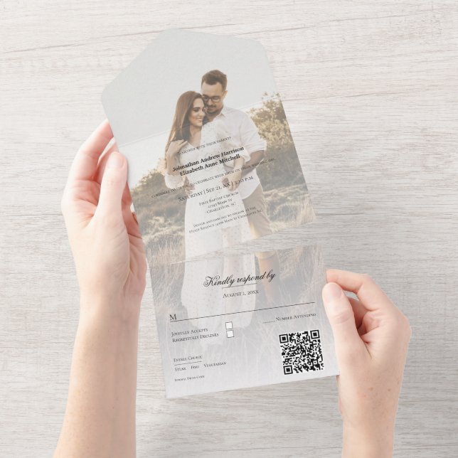 Foto Moderna e Casamento de Sobreposição (Aba destacável)