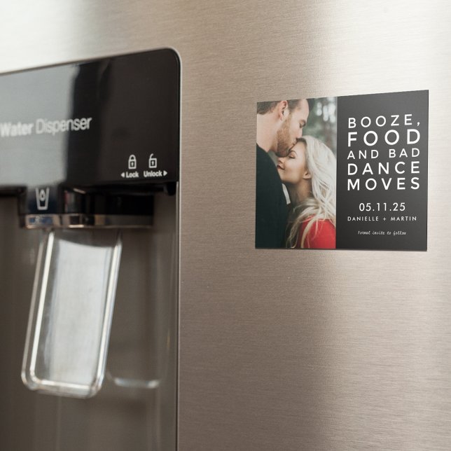 Foto moderna Engraçado Casamento Salve a Data (Criador carregado)