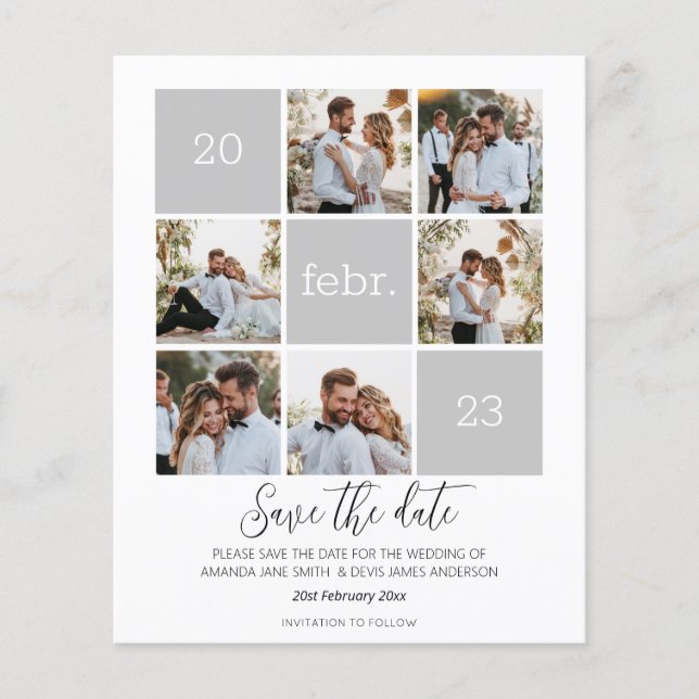 Foto Moderna Salva o Casamento de Orçamento de Dat (Frente)