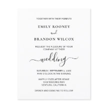 Foto Moderna Simples Convite De Casamento De Orçam