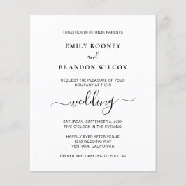 Foto Moderna Simples Convite De Casamento De Orçam