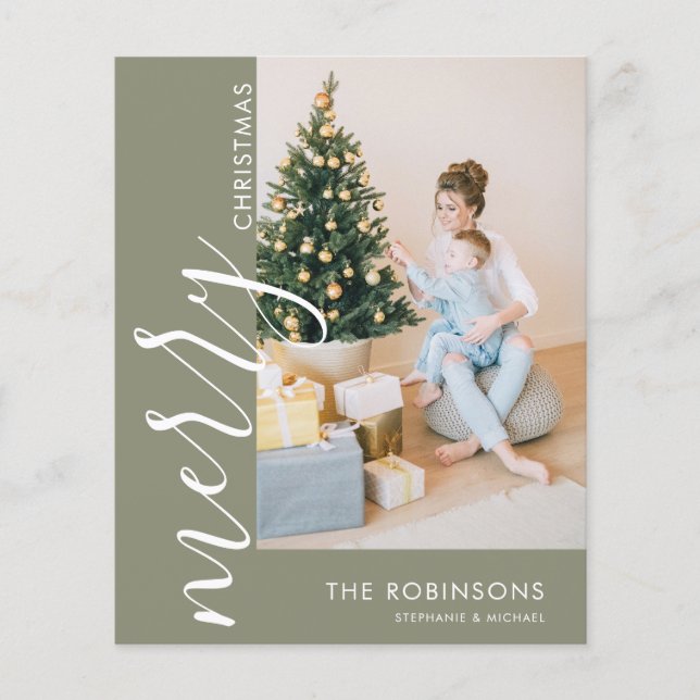 Foto Moderna Simples sobre Orçamento Feliz Natal (Frente)