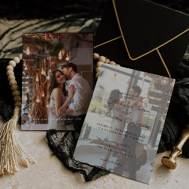 Foto Moderna Vertical 9 Convite De Casamento