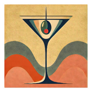 Foto Moderno de Meados do Século "onda de martini de az