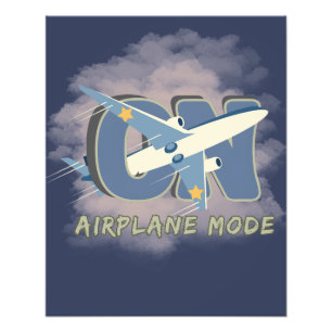 Foto Modo Avião ATIVADO – Arte de Parede de Viagem