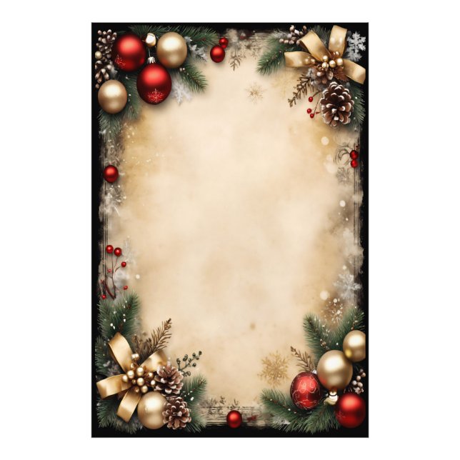 Foto Moldura de Natal Vintage (Frente)