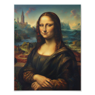 Foto Mona Lisa" Renaissance Art Wall Impressão