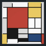 Foto Mondrian Painting Red Plane Yellow Black Cinza Blu<br><div class="desc">Composição com Plano Vermelho Grande, Amarelo, Preto, Cinza e Mondrian Piet Azul começou a criar as pinturas definitivas de abstrato no 1920 pelo qual ele é mais conhecido. Ele manteve sua paleta limitada ao branco, preto e cinza além das três cores primárias, vermelho, amarelo e azul. Suas composições construídas a...</div>