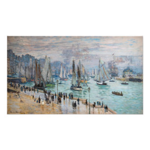 Foto Monet - Barcos de Pesca Deixando o Porto, Le Havre