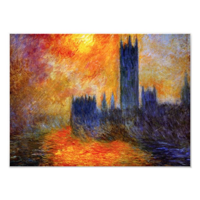 Foto Monet House e Sunset Impressão (Frente)