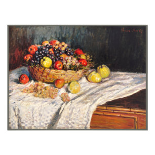 Foto Monet - Maçãs e Uvas, pintura permanente