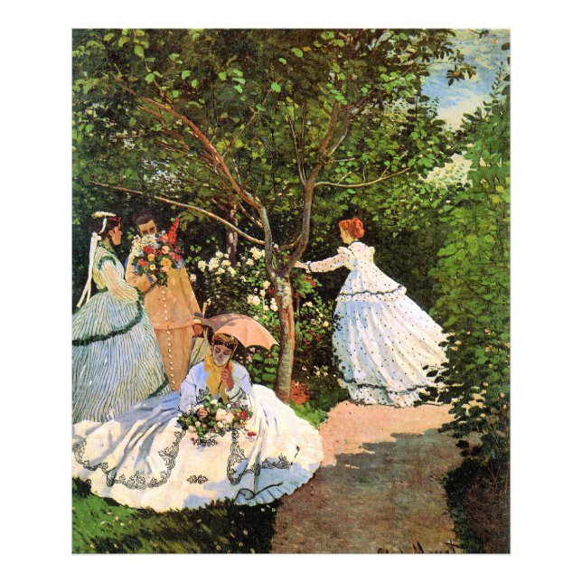 Foto Monet - Mulheres no Jardim (Frente)
