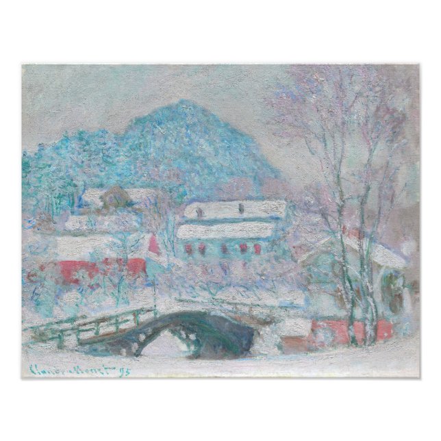 Foto Monet - Noruega, Sandviken Village na neve (Frente)