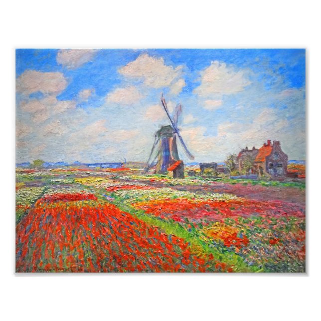 Foto Monet Tulips Windmill (Frente)