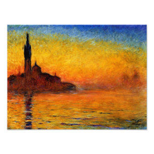 Foto Monet - Veneza selvagem, arte famosa,