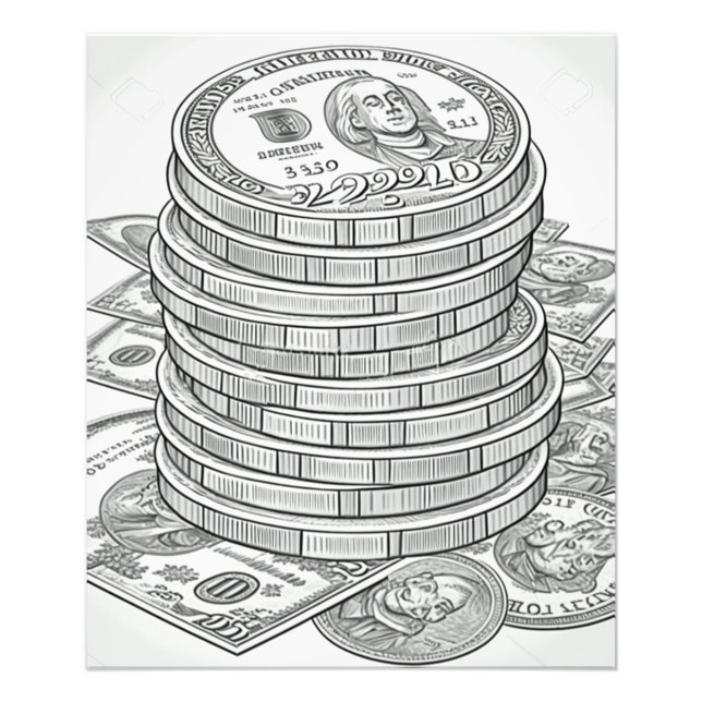 Foto Money Money Money Coloring Poster (Frente)