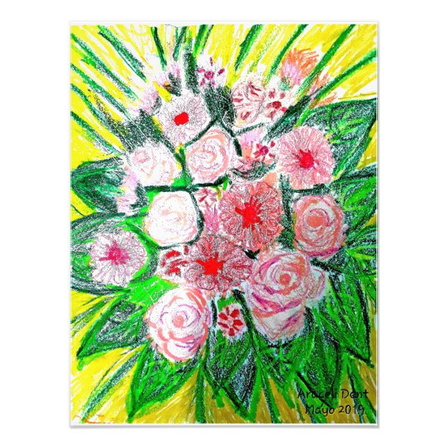 Foto Monochromatic, Rosas, Dianthus caryophyllus,  Gerb (Frente)