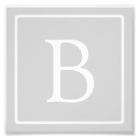 Monograma de Cinzas leves simples