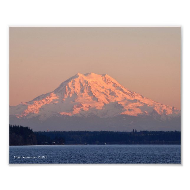 Foto Montagem Rainier Sunset 8X10 (Frente)