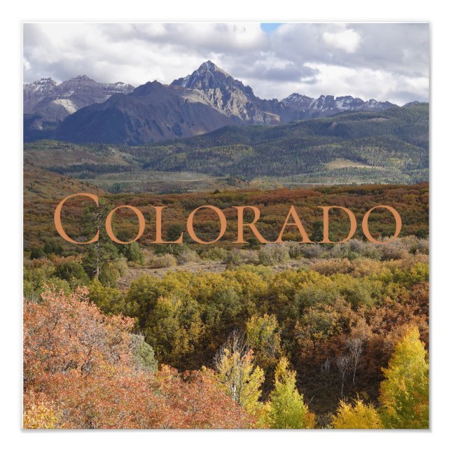Foto Montanha roxa contrasta Colorado (Frente)