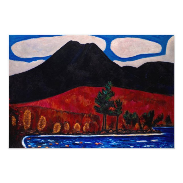 Foto Monte Katahdin, outono, 1939, por Marsden Hartley (Frente)